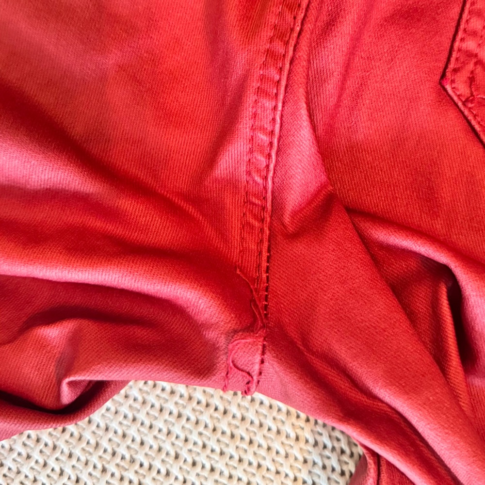 JC & JQ High Waist Faux Leather Stretch Skinny Jeans Burgundy Red Skinny Pants - Picture 9 of 9